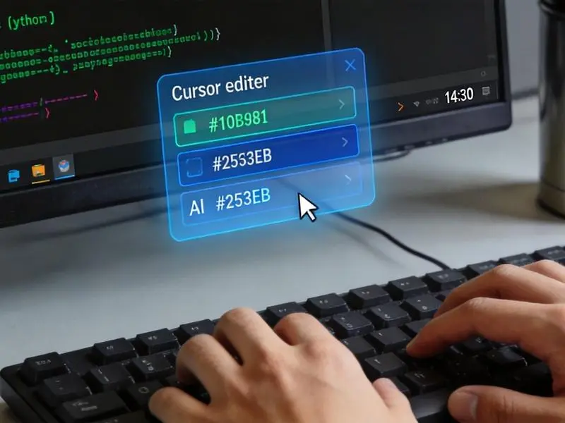Cursor界面功能示意图,AI代码补全Composer多文件编辑