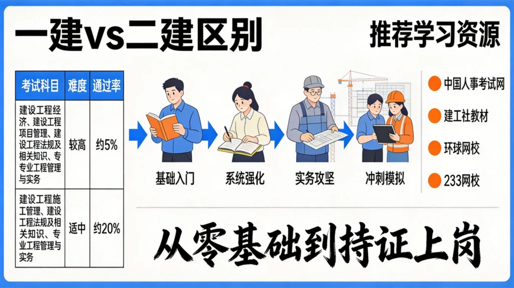 建造师考试四阶段备考路线图,从基础入门到实务攻坚完整学习路径规划