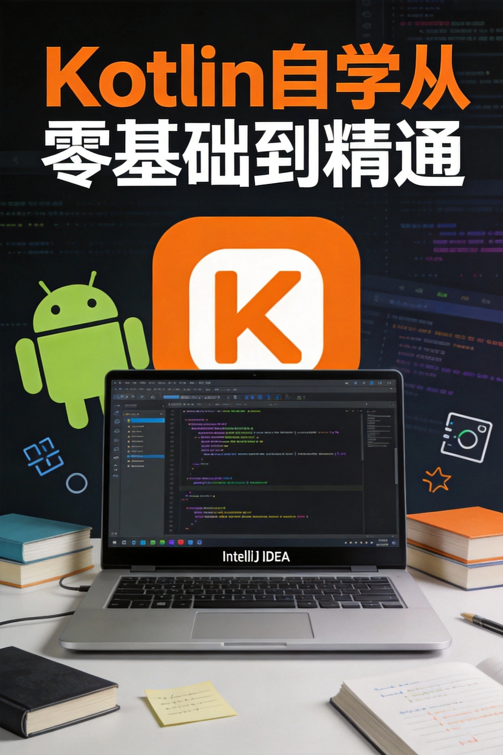 Kotlin编程自学教程零基础入门,Google官方推荐Android开发首选语言学习资源