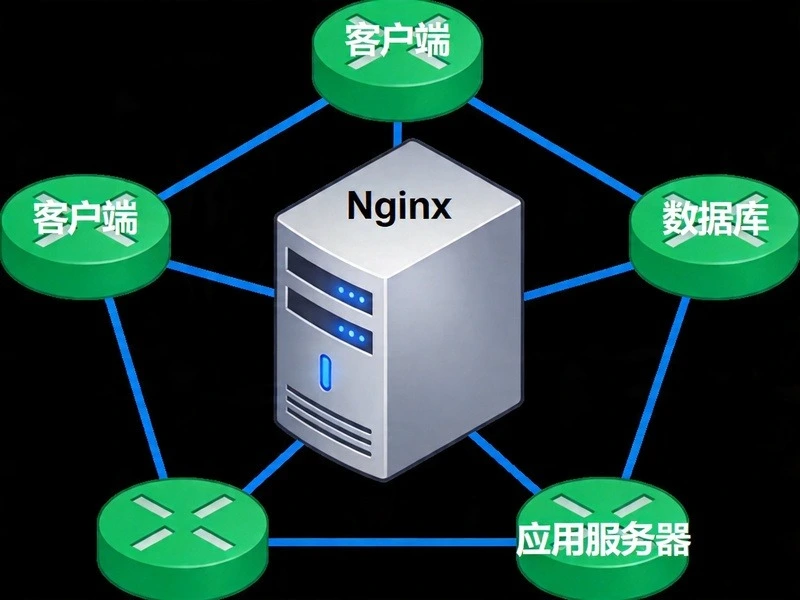 Nginx配置示例配图 - 服务器架构示意图