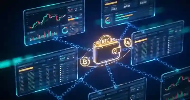 全息仪表盘展示加密资产持仓与链上数据