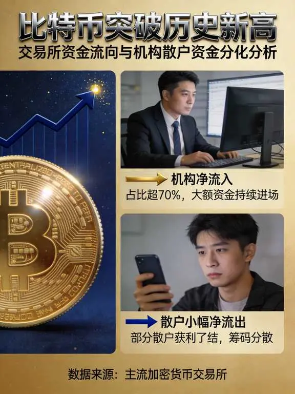 比特币突破历史新高后,交易所资金流向出现哪些变化
