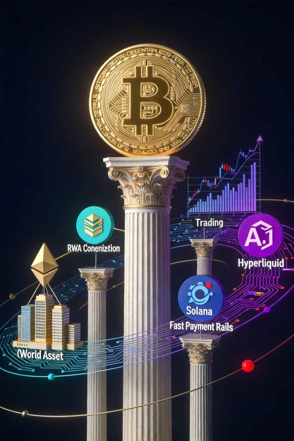 2026加密货币全景:BTC领衔,ETH/SOL/HYPE价值分化