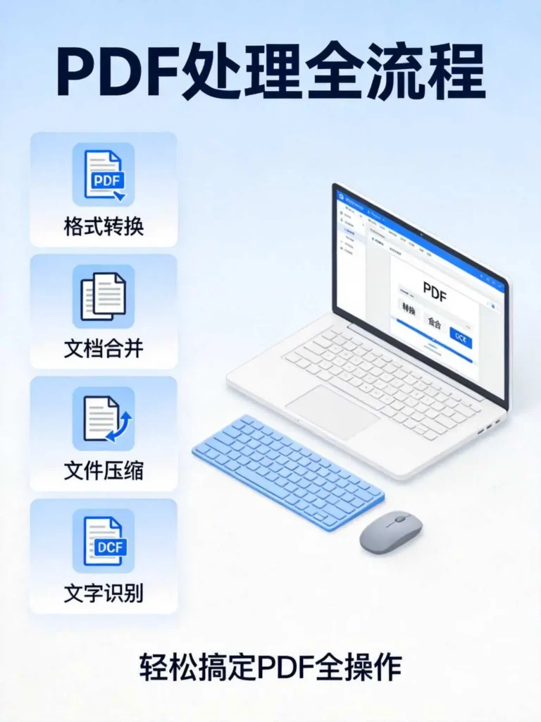  PDF转换合并压缩OCR四大功能