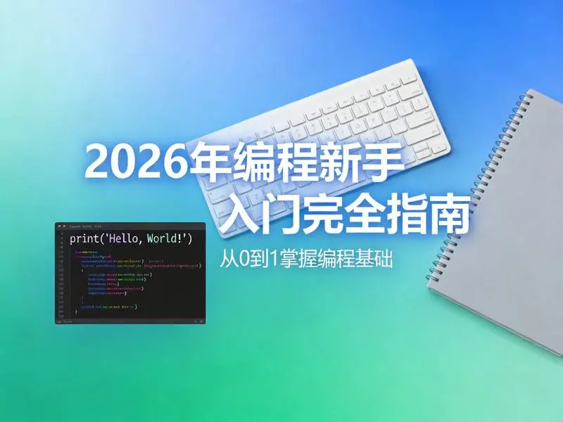 2026年编程新手入门完全指南:从选语言到写出第一个程序