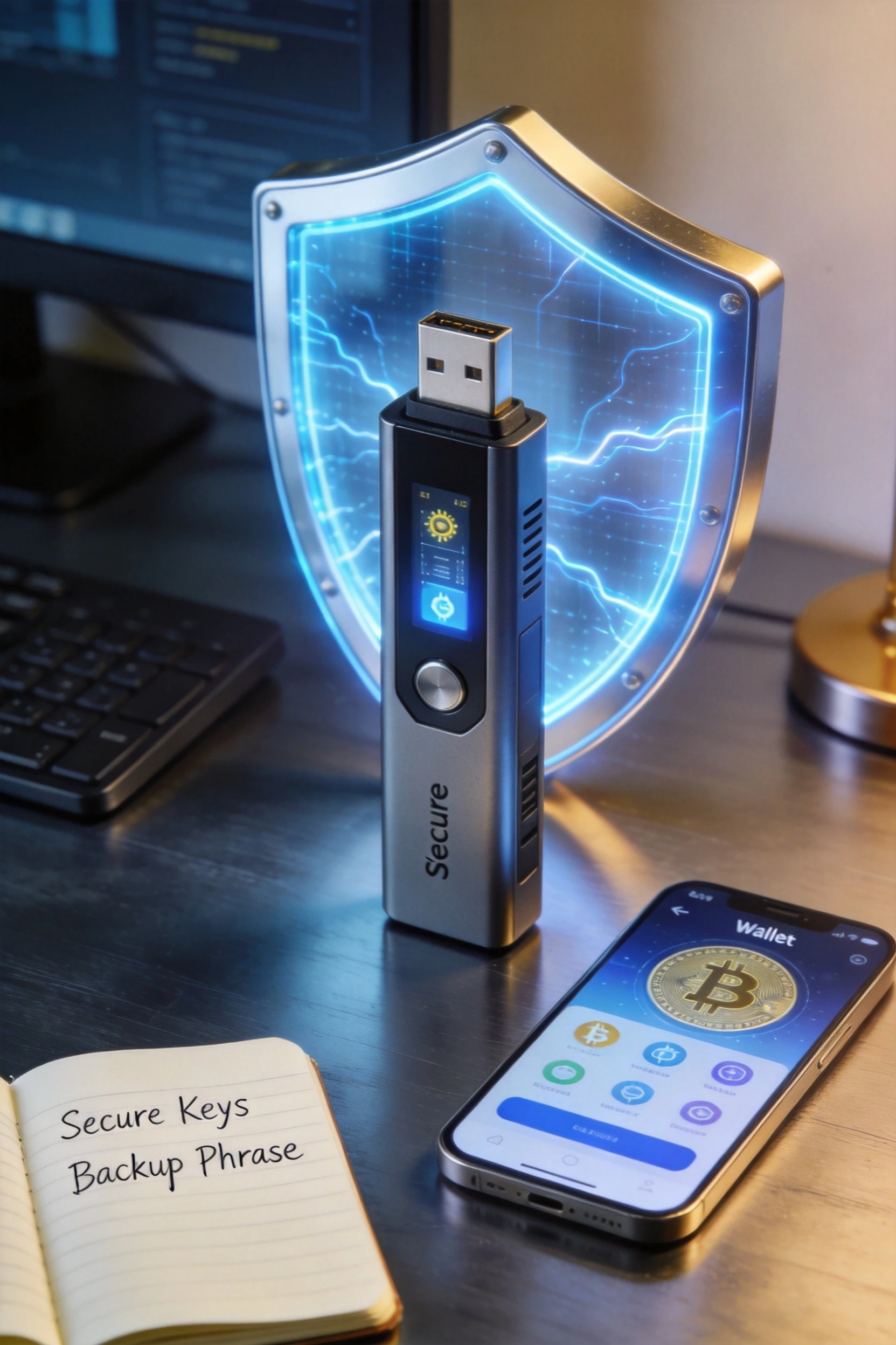 加密货币钱包选择与安全指南，冷钱包热钱包助记词备份防护