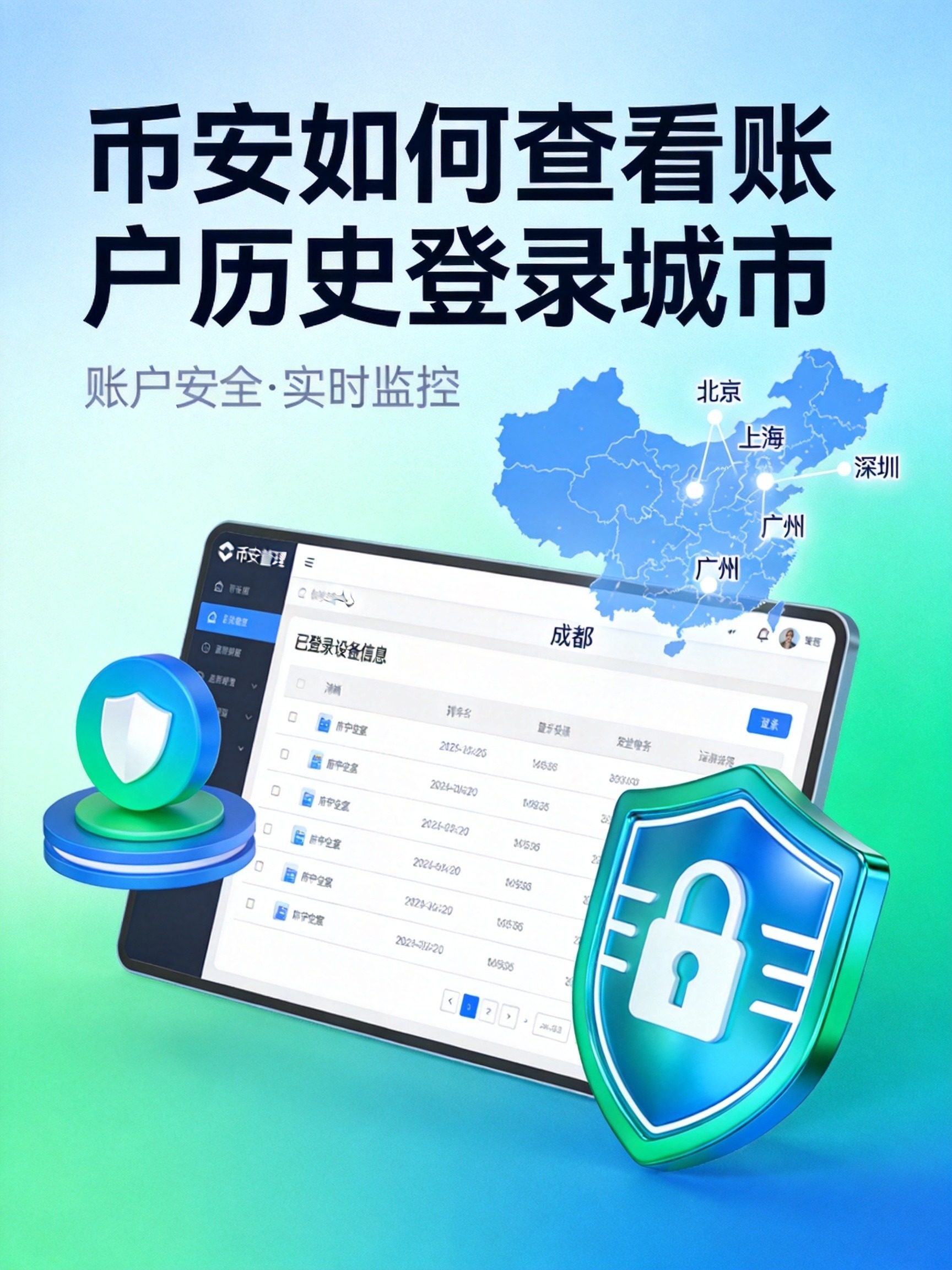 币安如何查看账户历史登录城市?